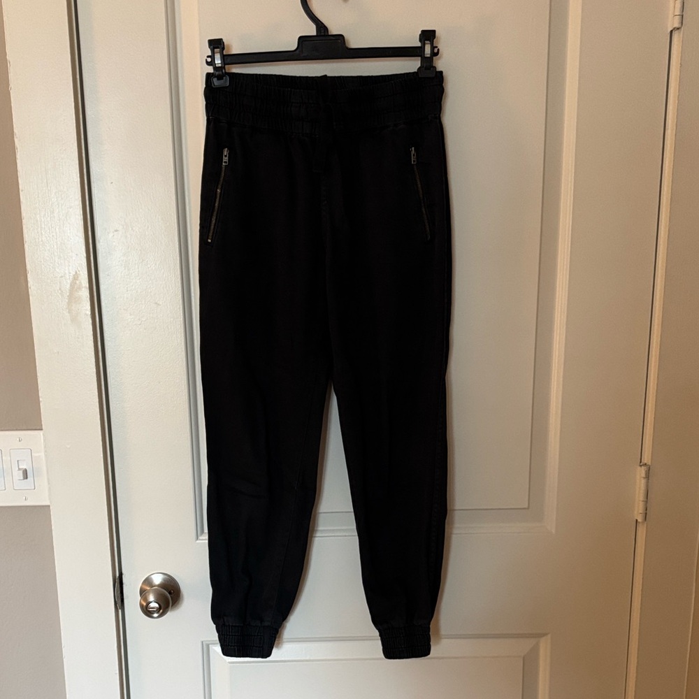 Aritzia TNA Cotton Utility Jogger Pants Black XS